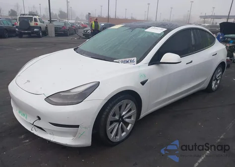 2022 Tesla Model 3 Rear-Wheel Drive из США, поврежденный, VIN 5YJ3E1EA7NF303923